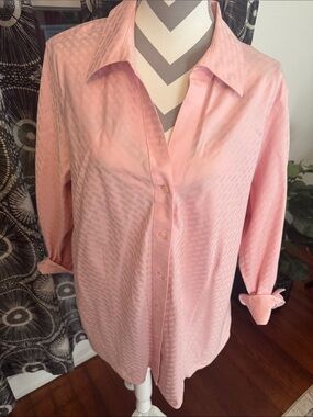 Christine Investments Gold Label Pink Women’s Button-Up Shirt Size 18W